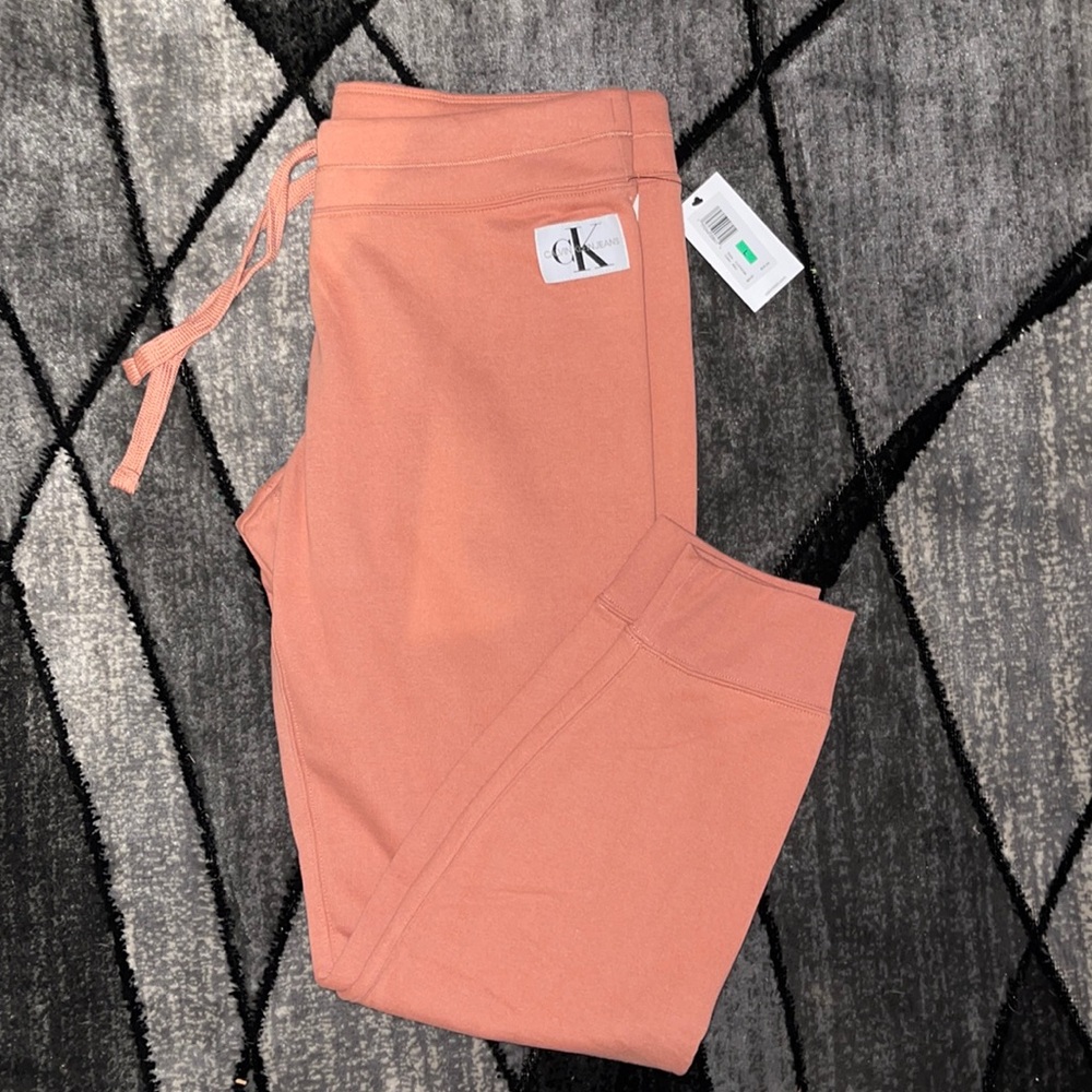 Calvin Klein Joggers, NEW w/tags, Women’s L, Color: Coral